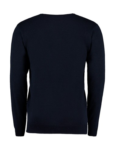 KUS-KK352-Regular Fit Arundel V-Neck Sweater